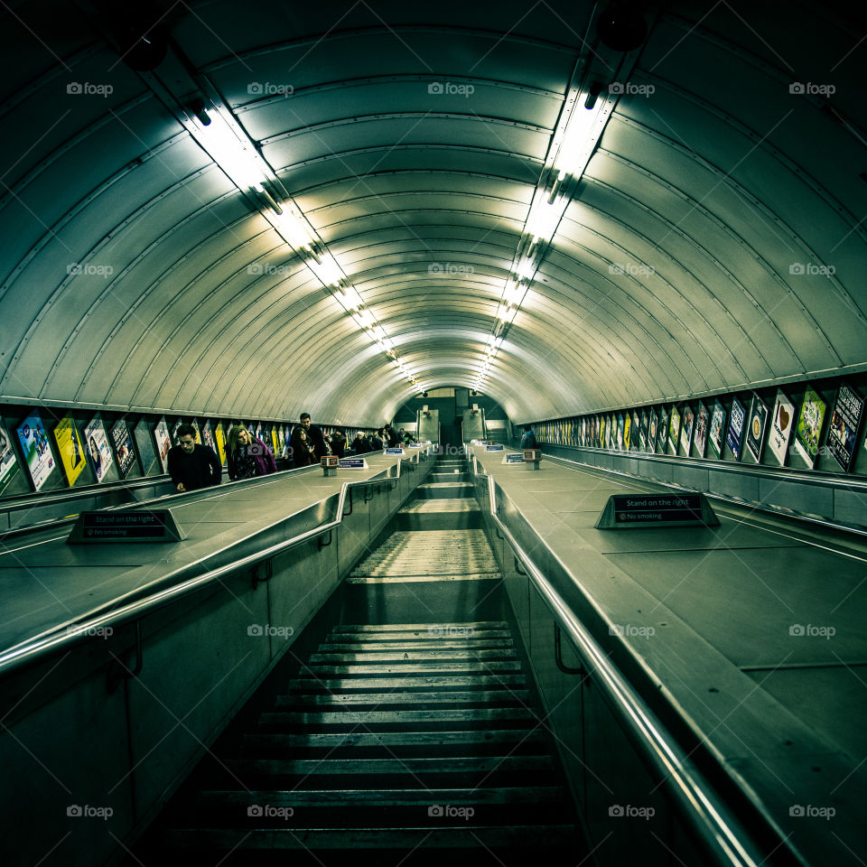 Subway System, Tunnel, Train, Transportation System, Perspective