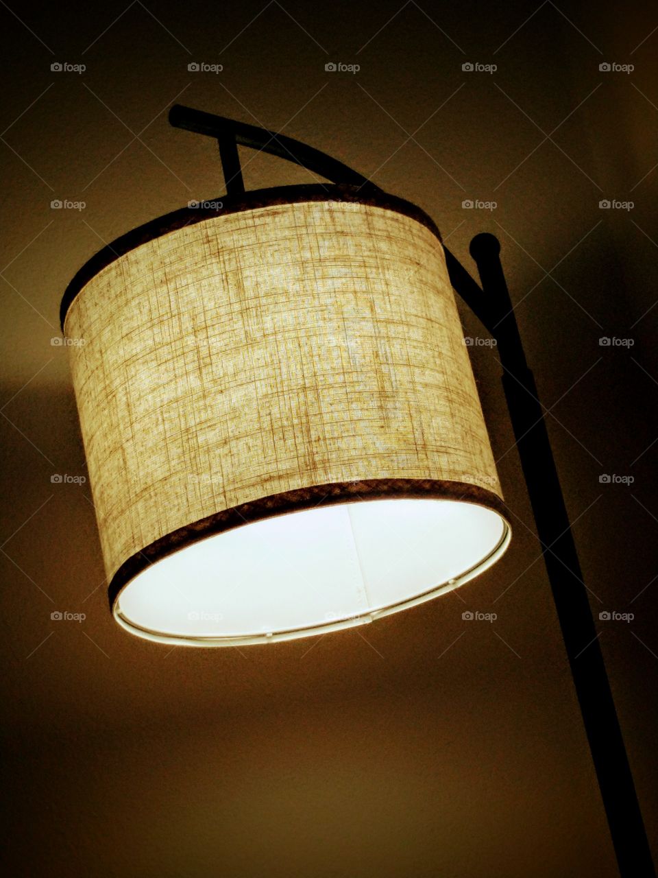 Lit lamp