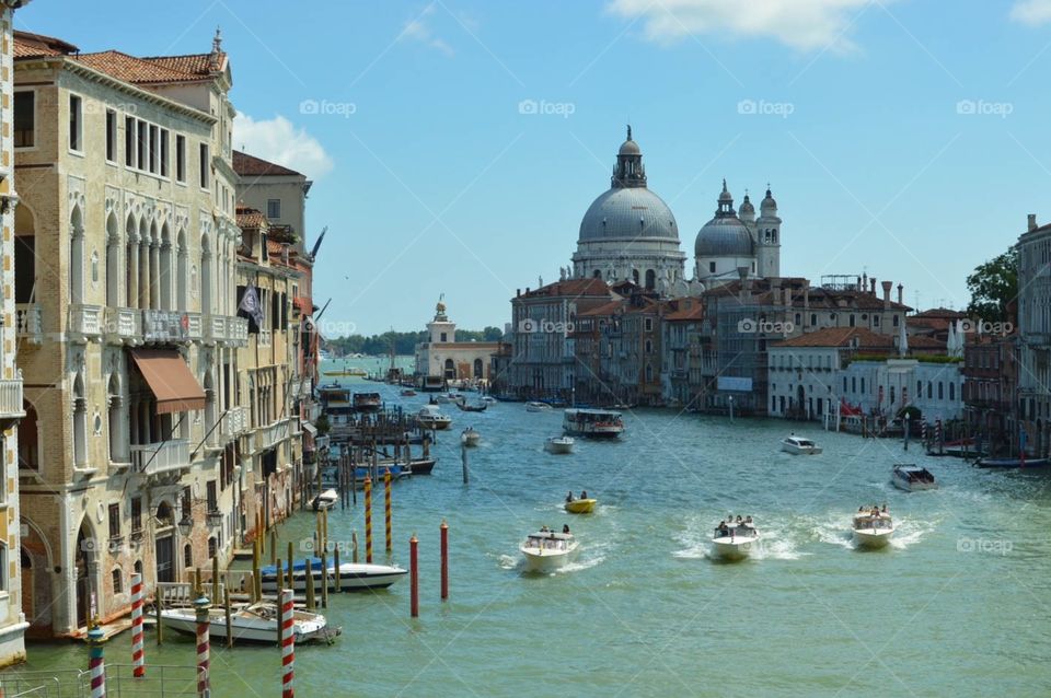 Fast boats in Venice