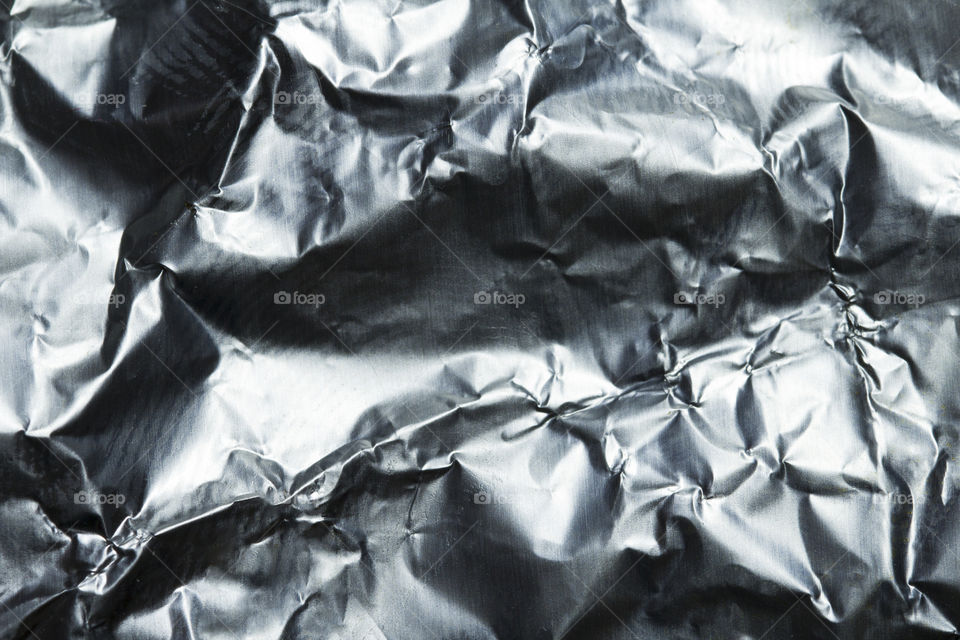 abstract background of crumpled foil