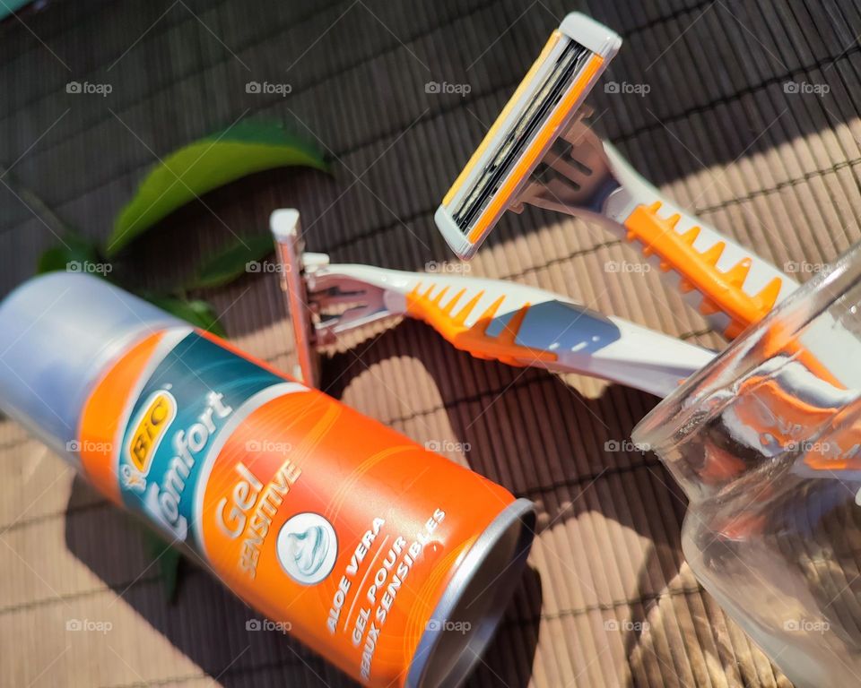 Shaving cream and razors