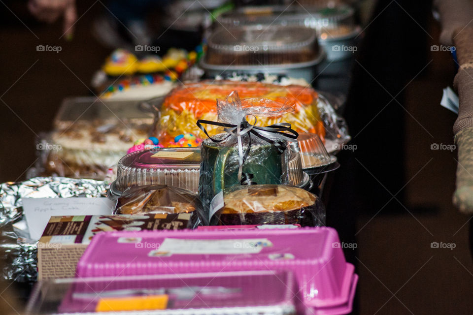 Colorful dessert array