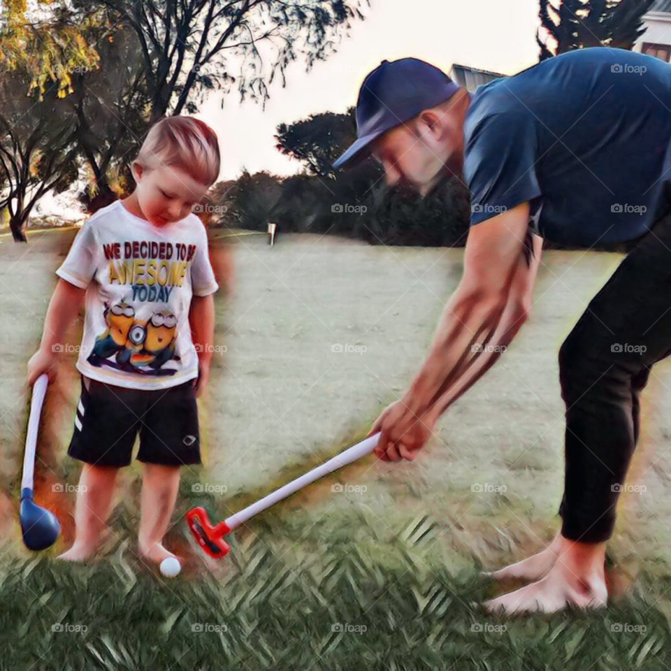 Just training the next Gary Player so I can retire early. Make your investments work for you 😂