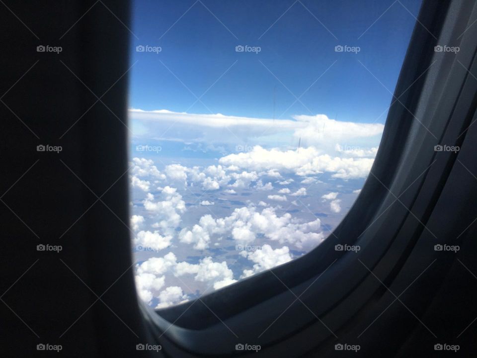 View from an airplane 