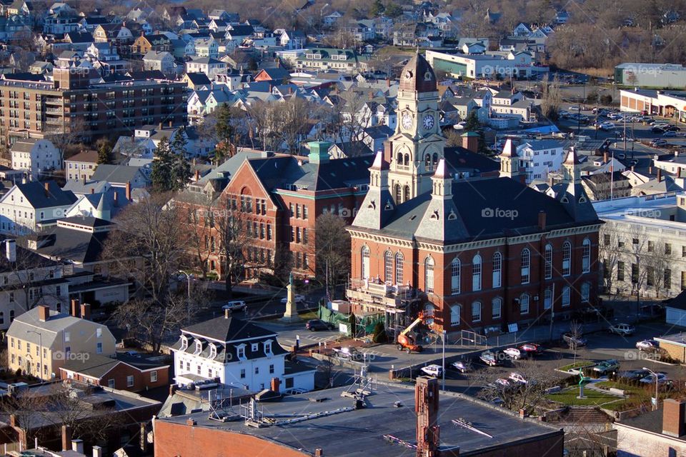 Gloucester city hall aerial