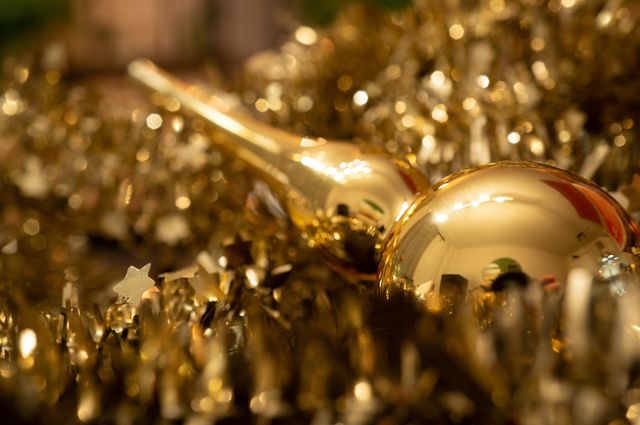Golden Christmas decoration