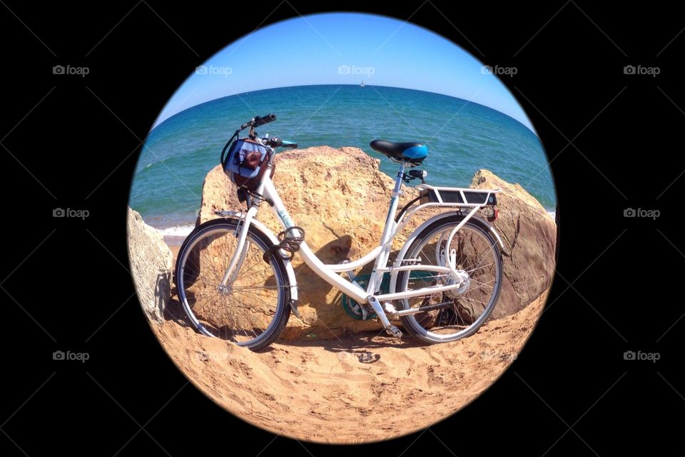 Bicycle at the beach. Bicycle at the beach