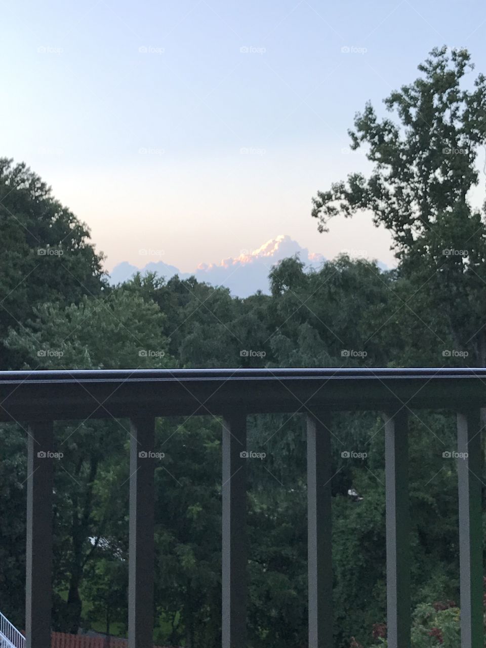 Cloud Background that looks very much like a mountain from far away! 