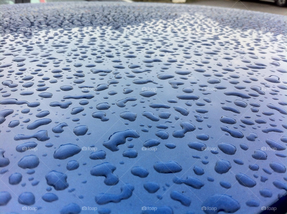 car macro blue roof by ivan-photos