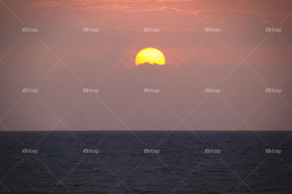 Watching the sun disappear