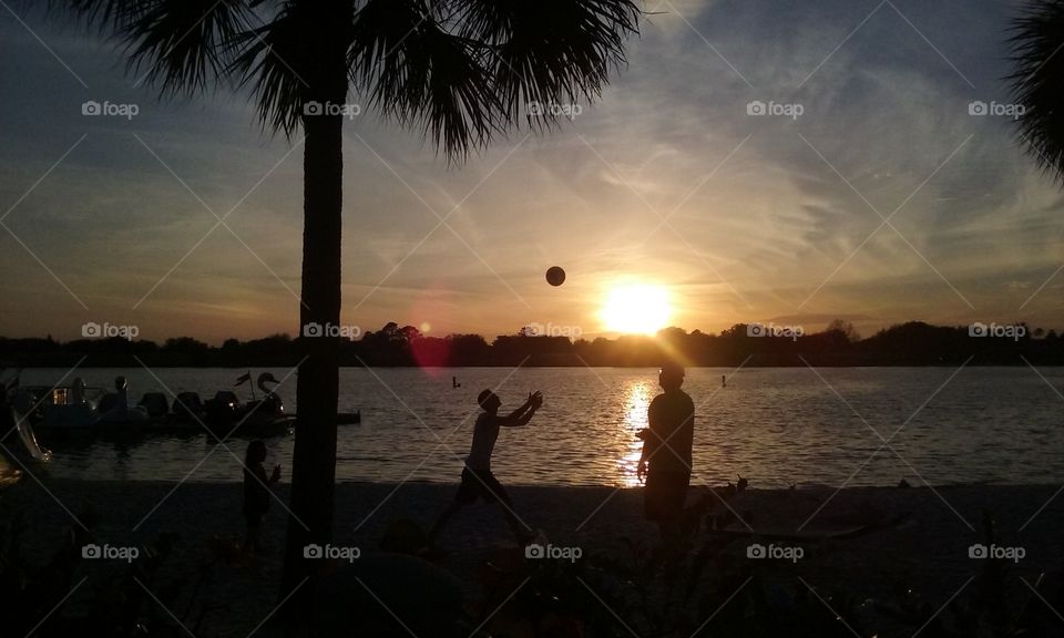 volleyball by the water