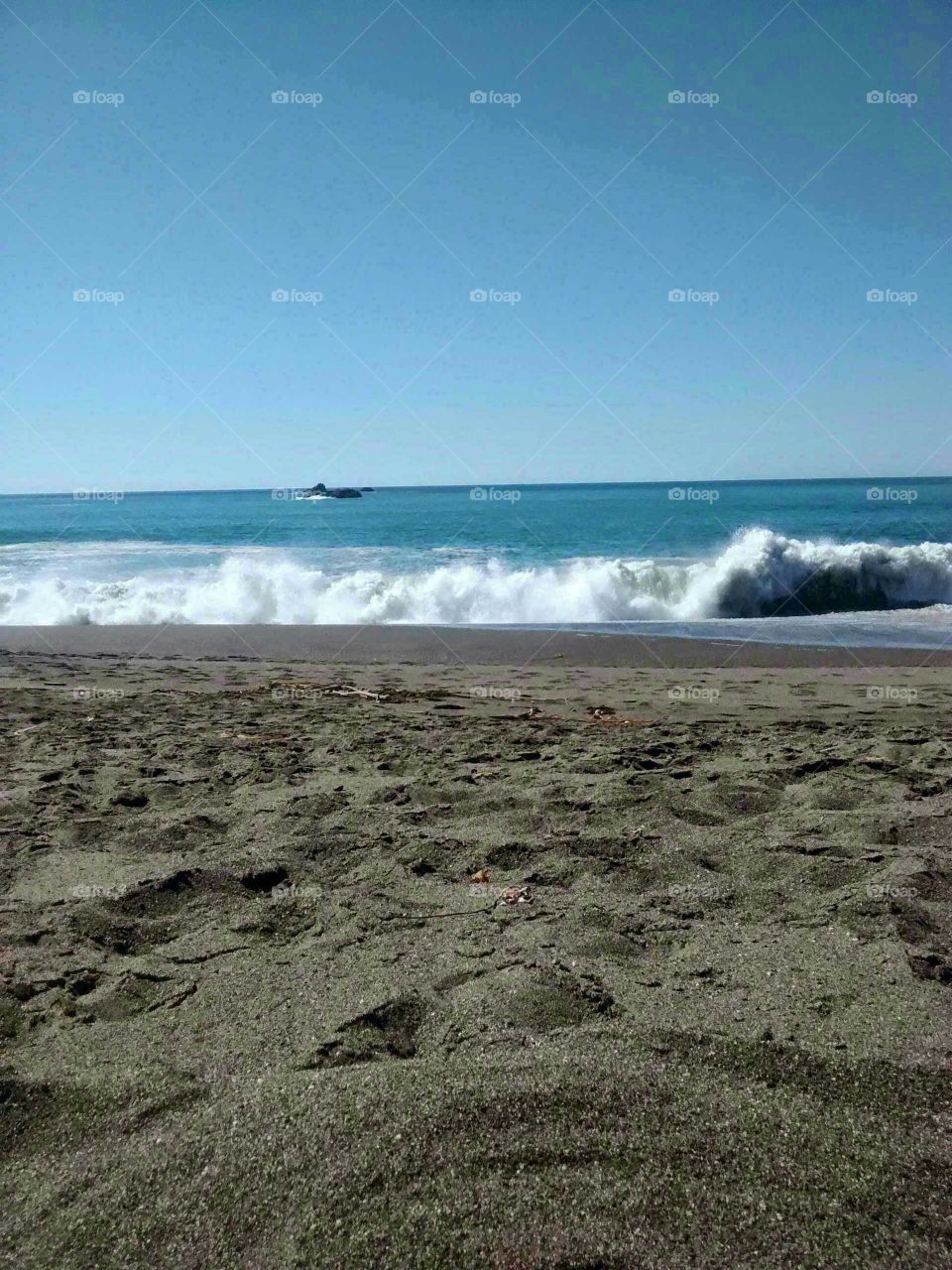 waves on the beach