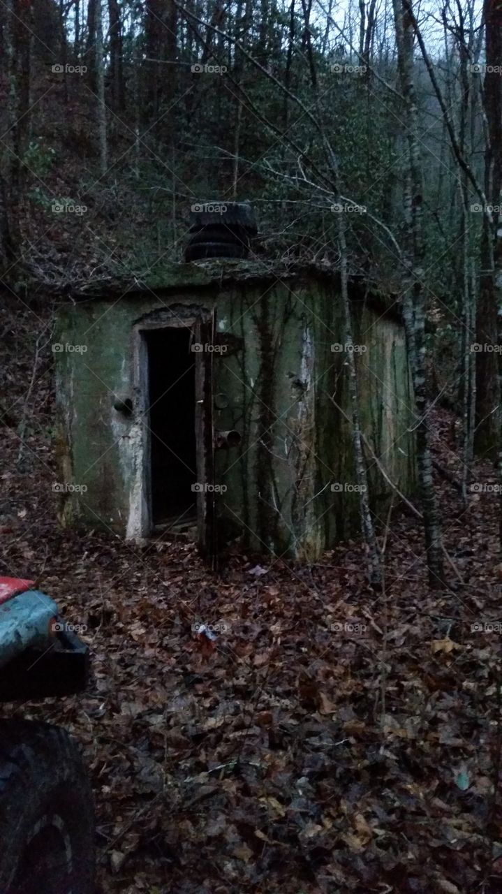 abandoned building . found while hiking