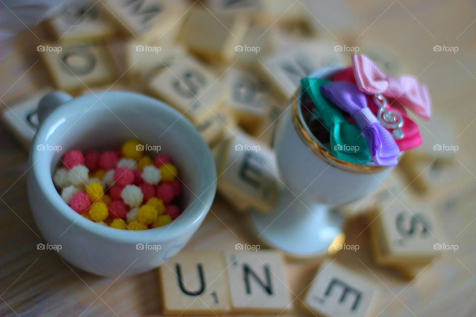 letters breakfast table