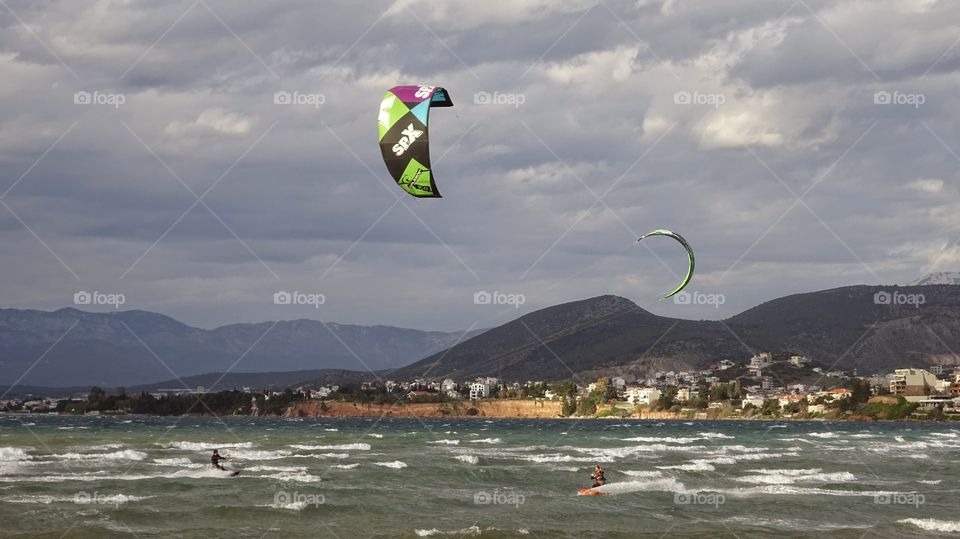 kitesurfing