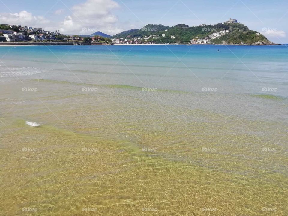 Beach, sand, water, sea