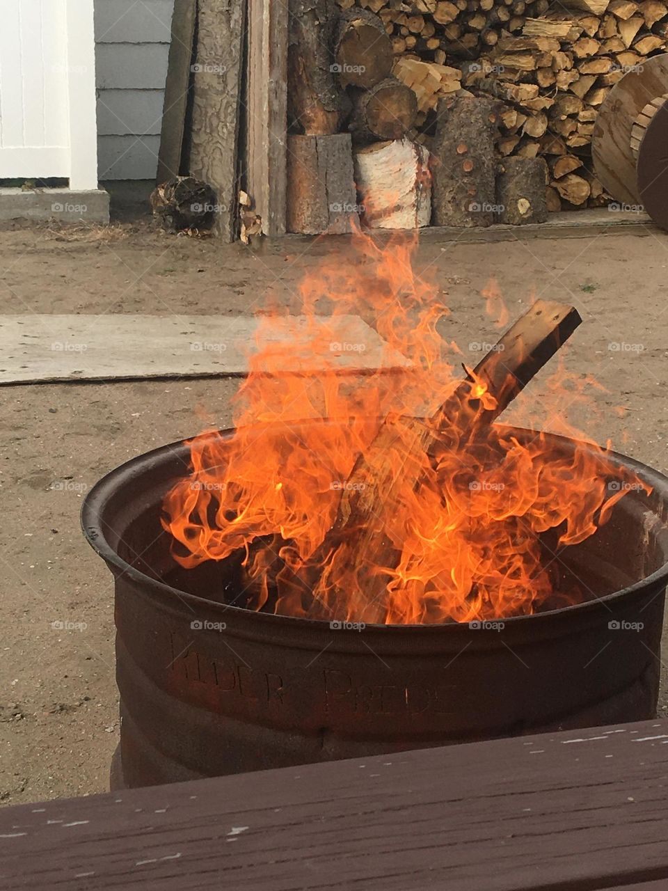 How big can we go in this firepit, my dad sayes go bigger or go home