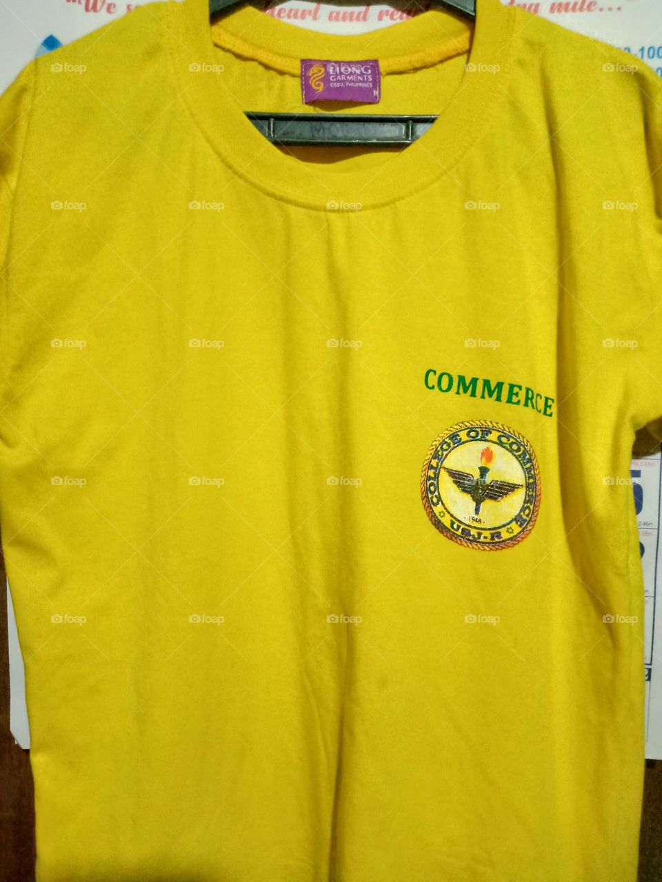 #YELLOW💛,, COLLEGE OF COMMERCE SOUVENIER FROM GRAND ALUMNI HOMECOMING A YELLOW T-SHIRT👕,