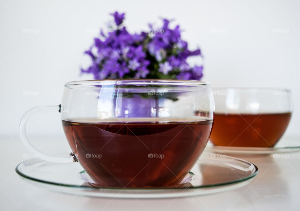 Tea cups on the table