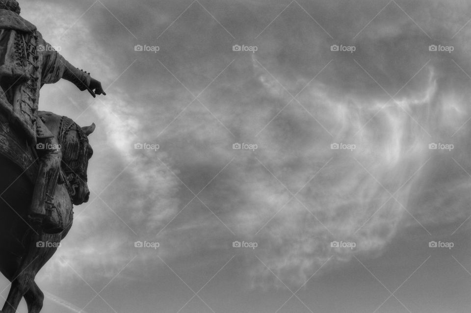 People, Sky, Monochrome, Storm, No Person