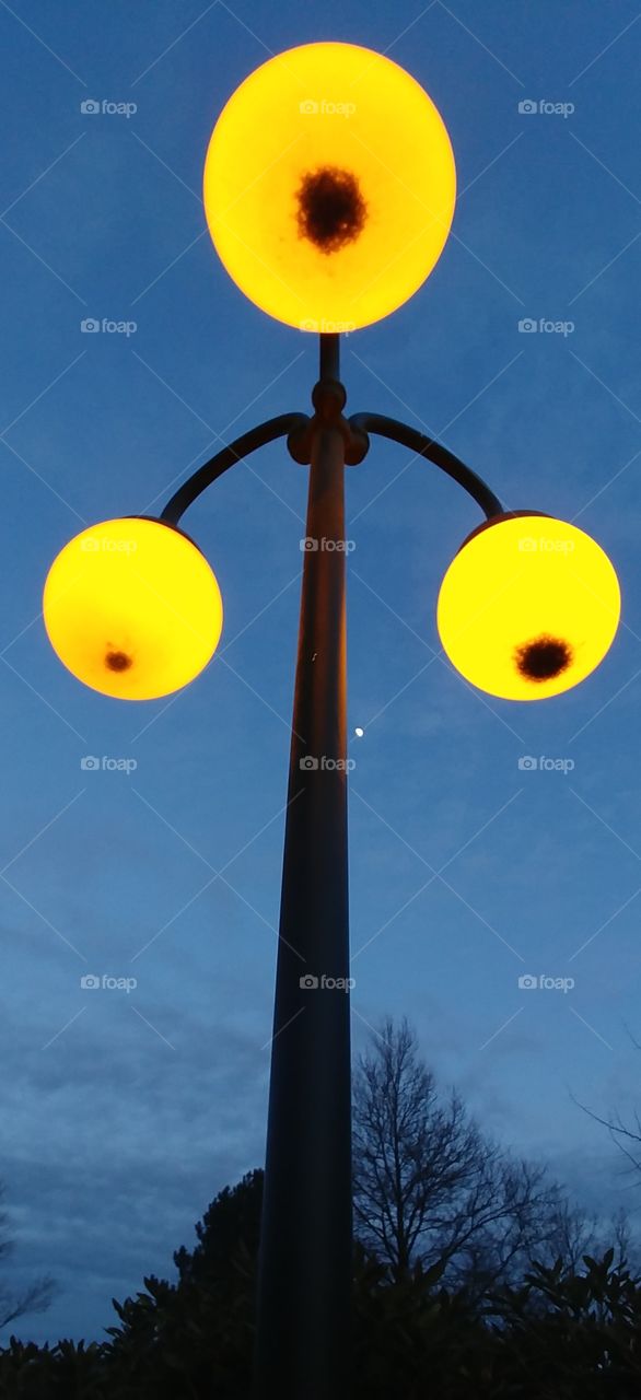 Laterne dunkel Abend stern Himmel