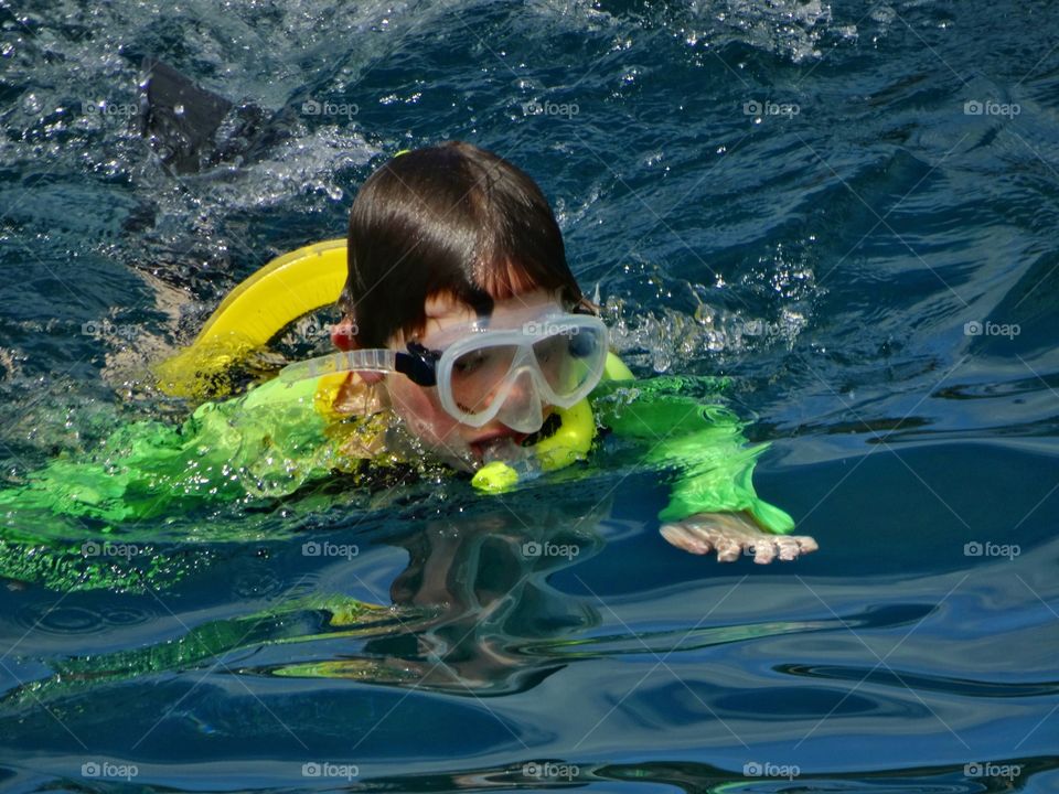 Child Snorkeling
