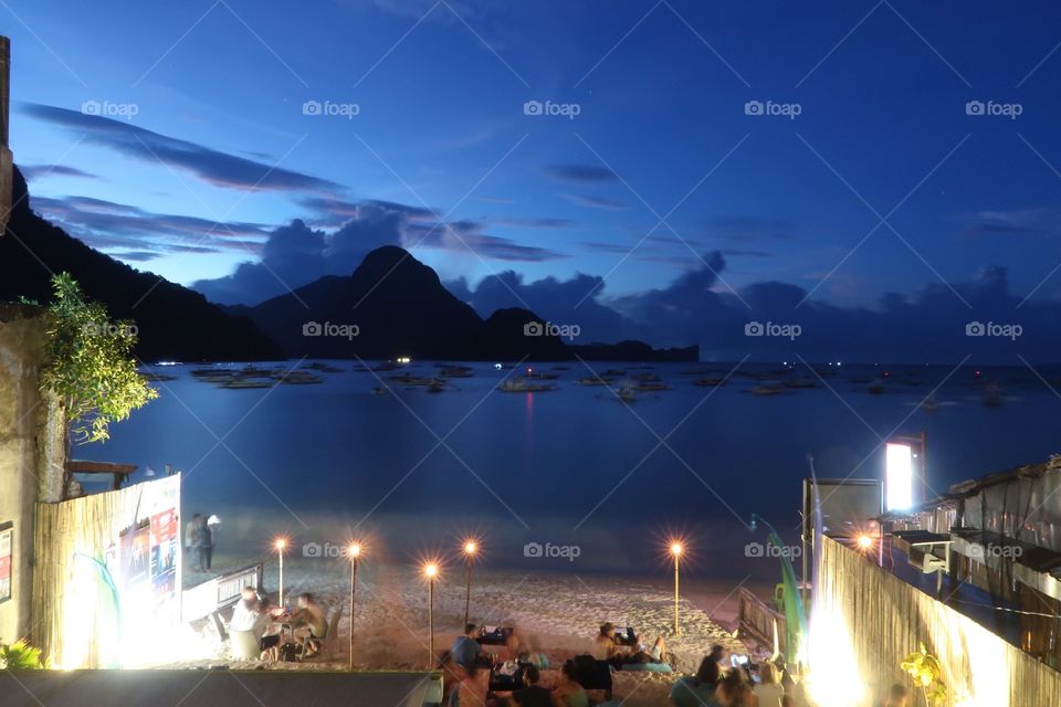 Sunset in El Nido Philippines 