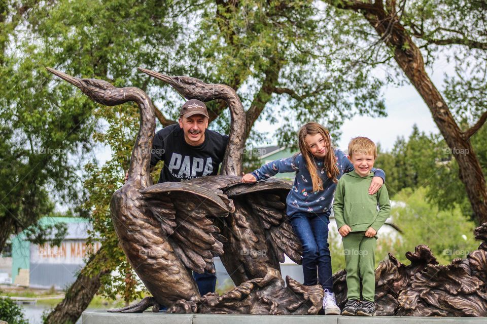 Papa and his grand babies 