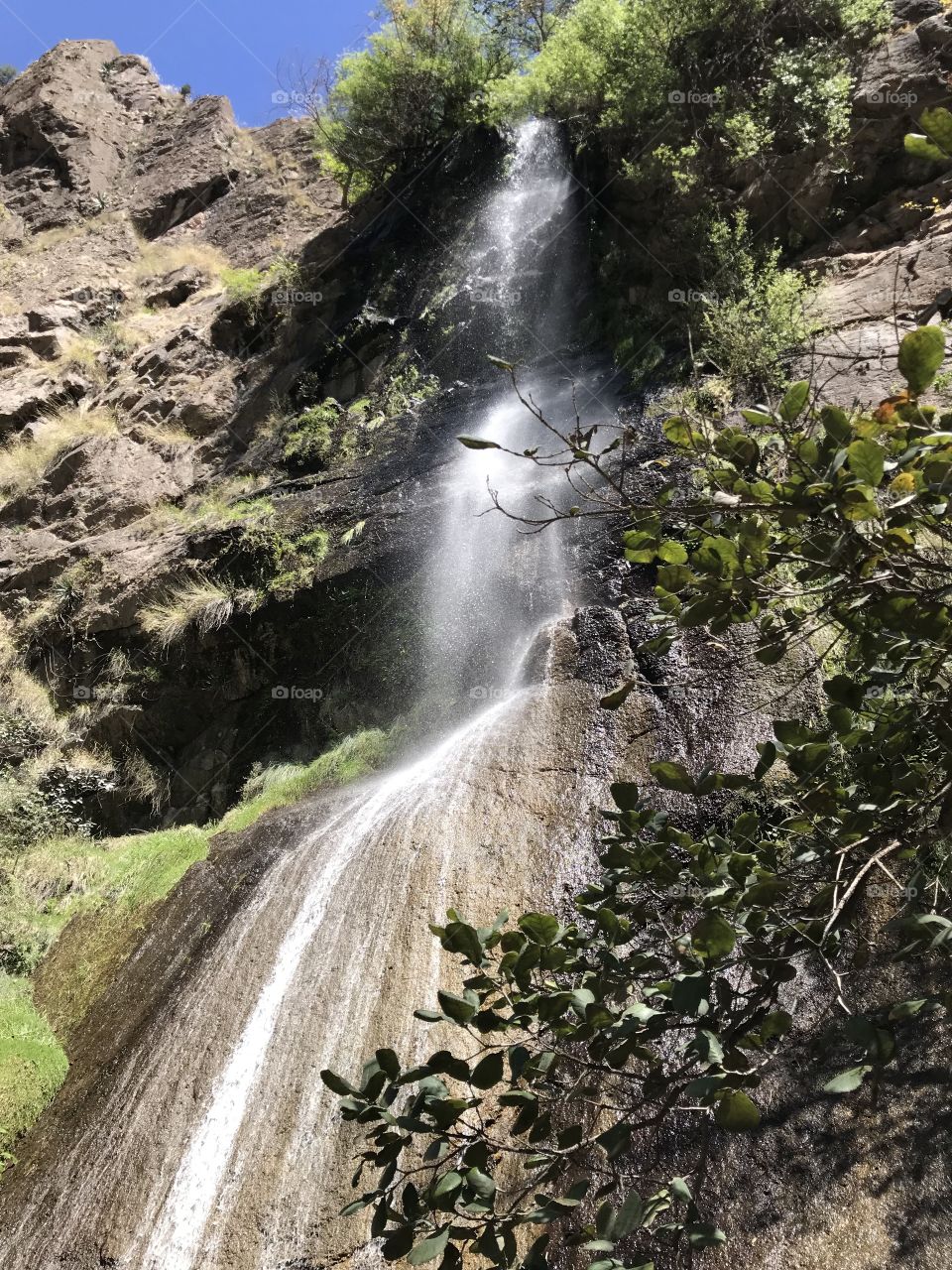 Beautiful waterfall in mexico. 