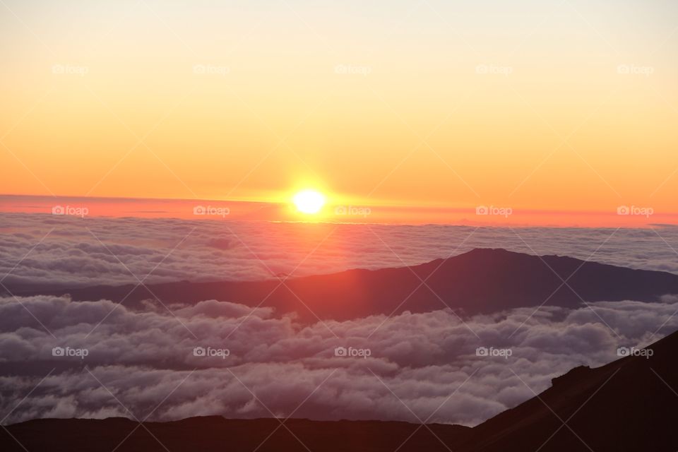 Mountain Sunset Hawaii