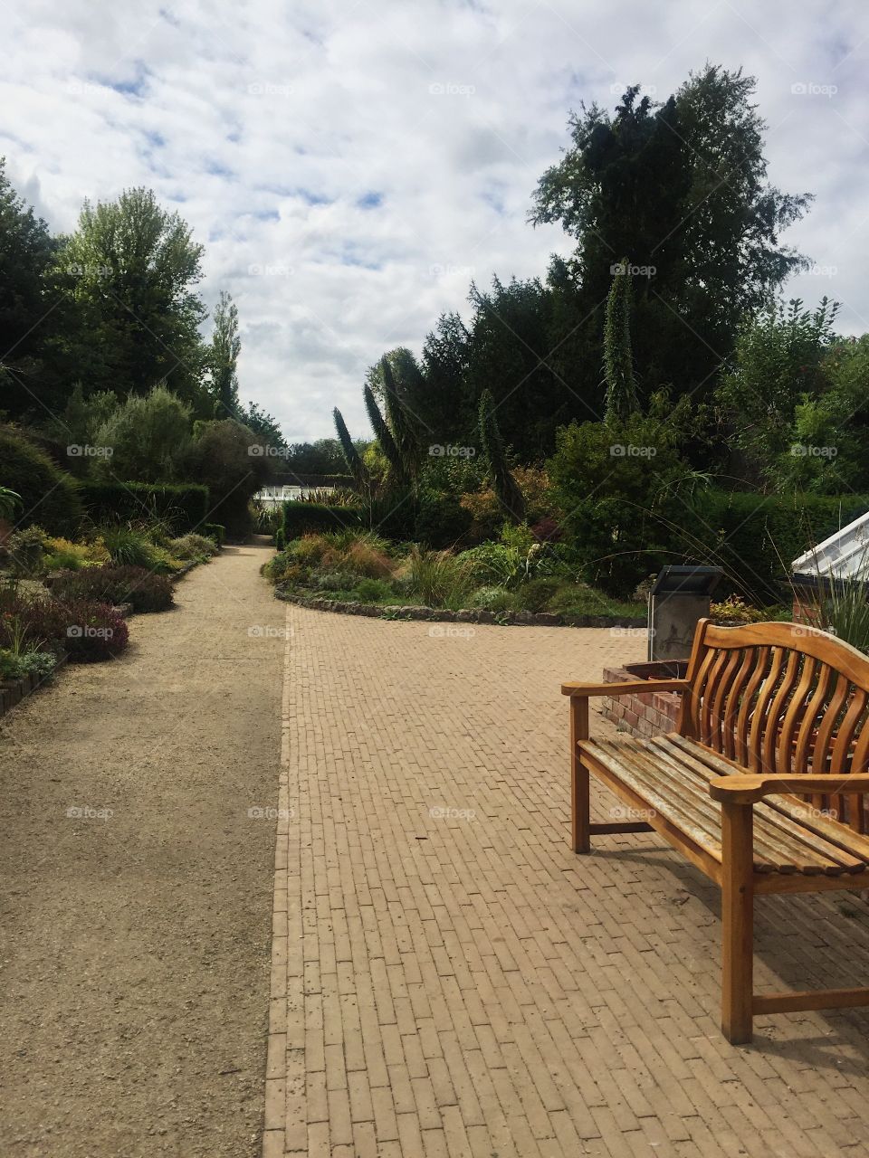 No Person, Seat, Bench, Garden, Wood