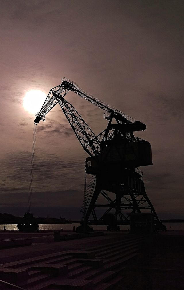 Old Crane in Lulea city