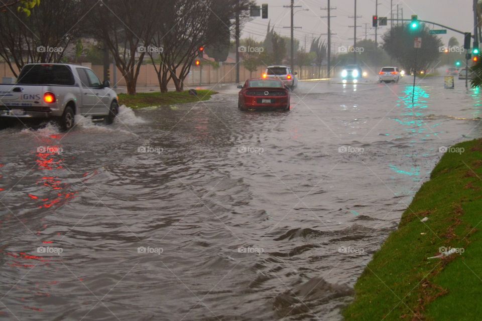 Flooded street 