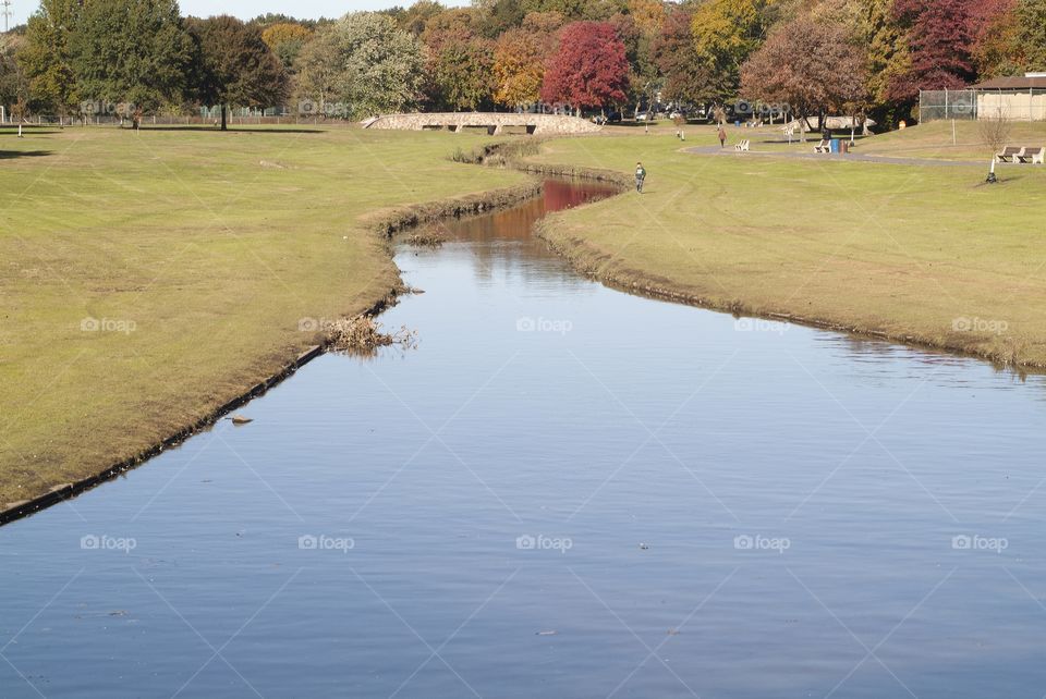 Spring Lake park in South Plainfield, New Jersey