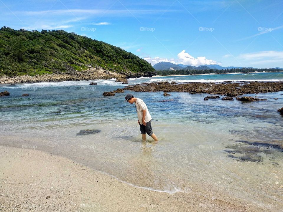 Enjoying Summer On A Beautiful Beach View