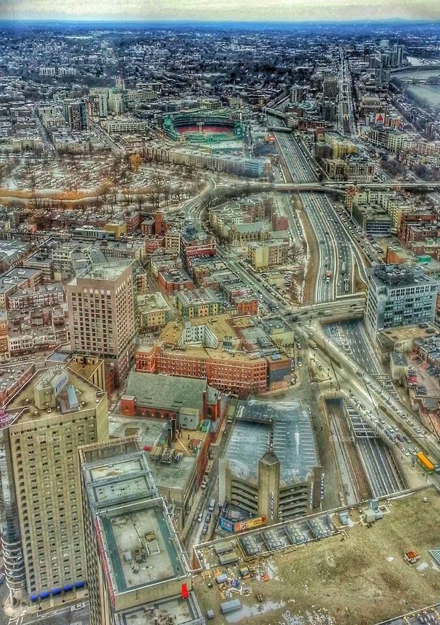 A view of Boston from the Skywalk Observatory