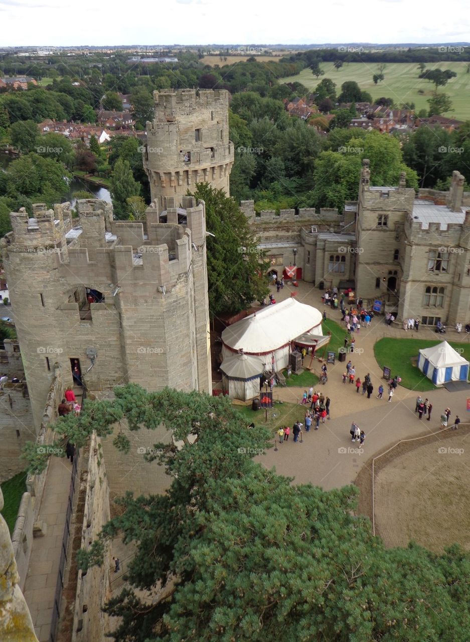 Warwick Castle Aerial Shot