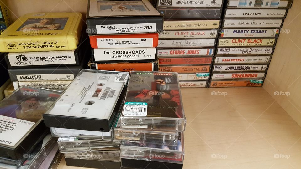 cassettes and 8 tracks