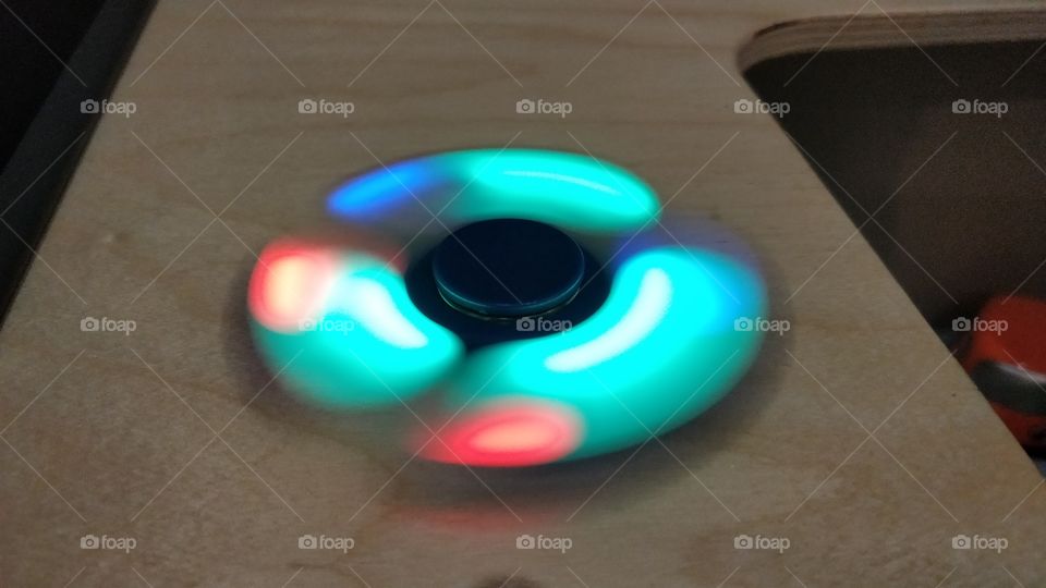 spinner con luces.