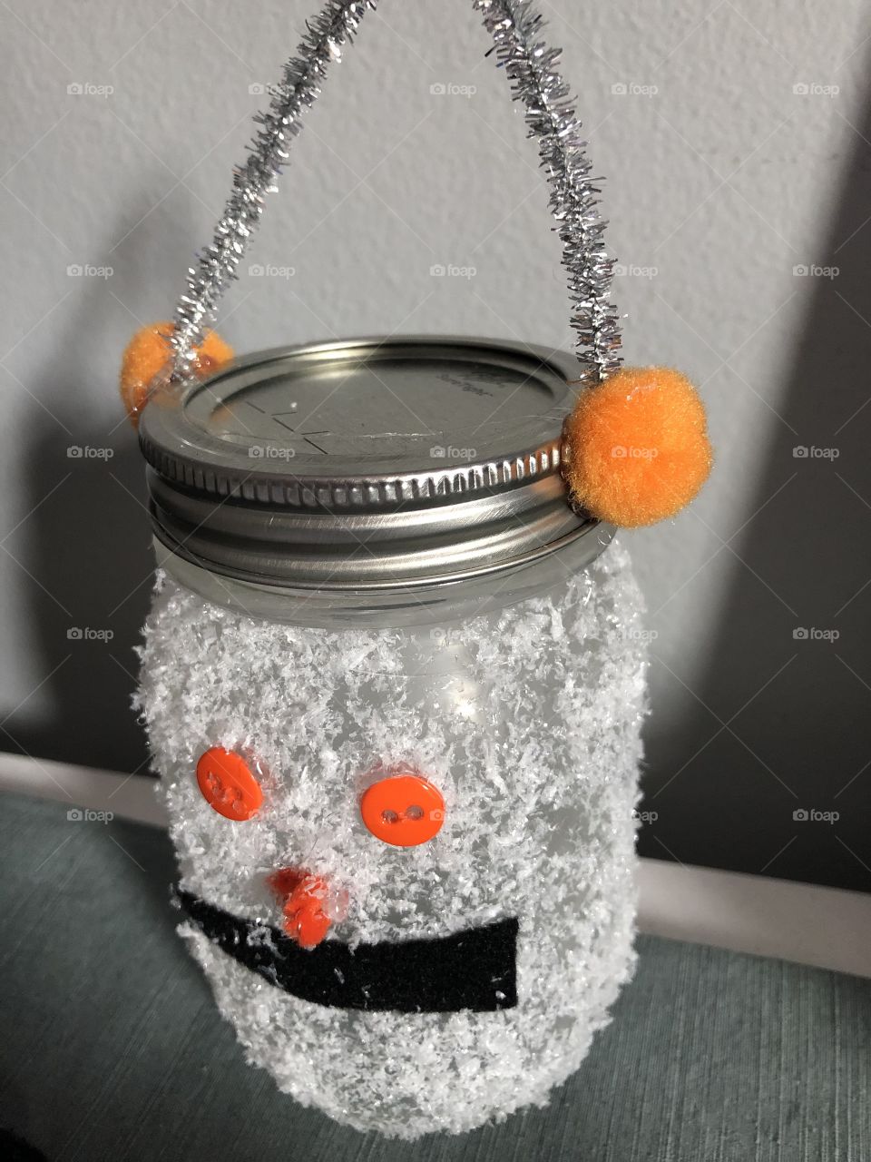 Snowman jar