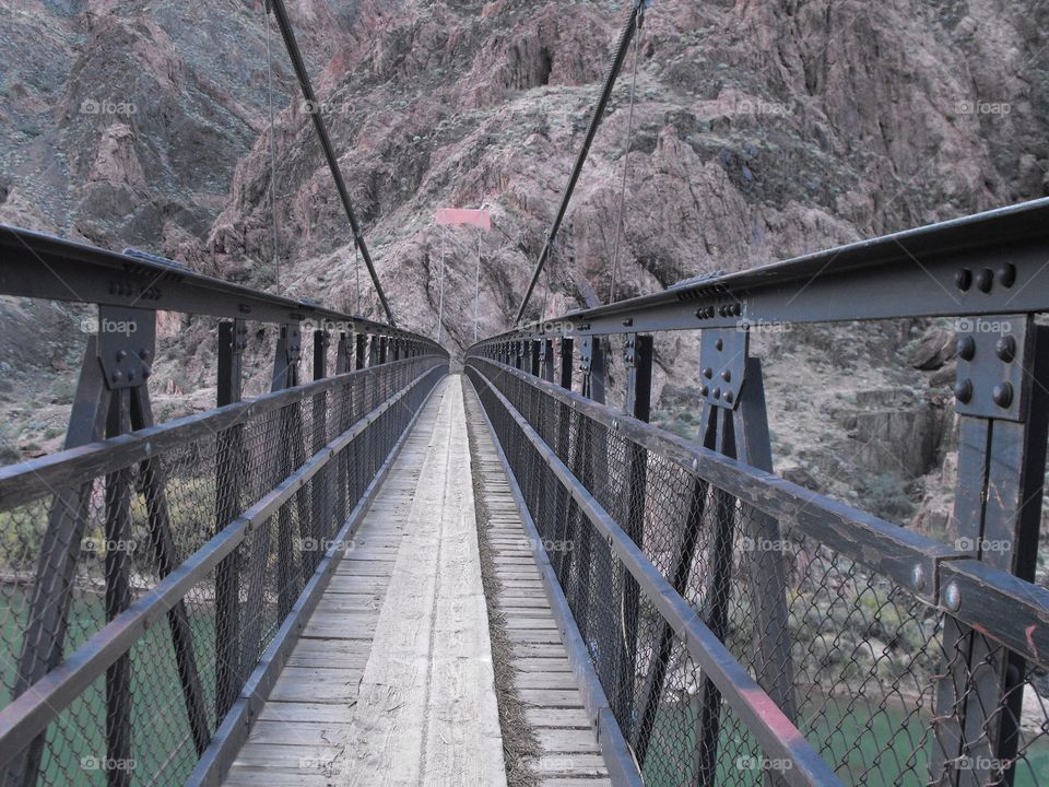 Hiking to the base of the Grand Canyon in Arizona