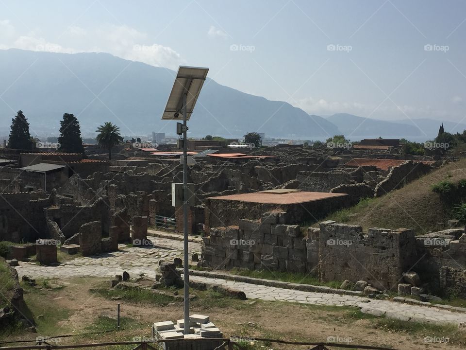 View of Pompeii ruins