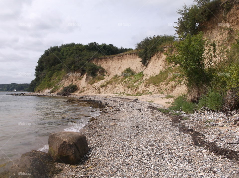 Strand Fels Stein Küste Wasser
