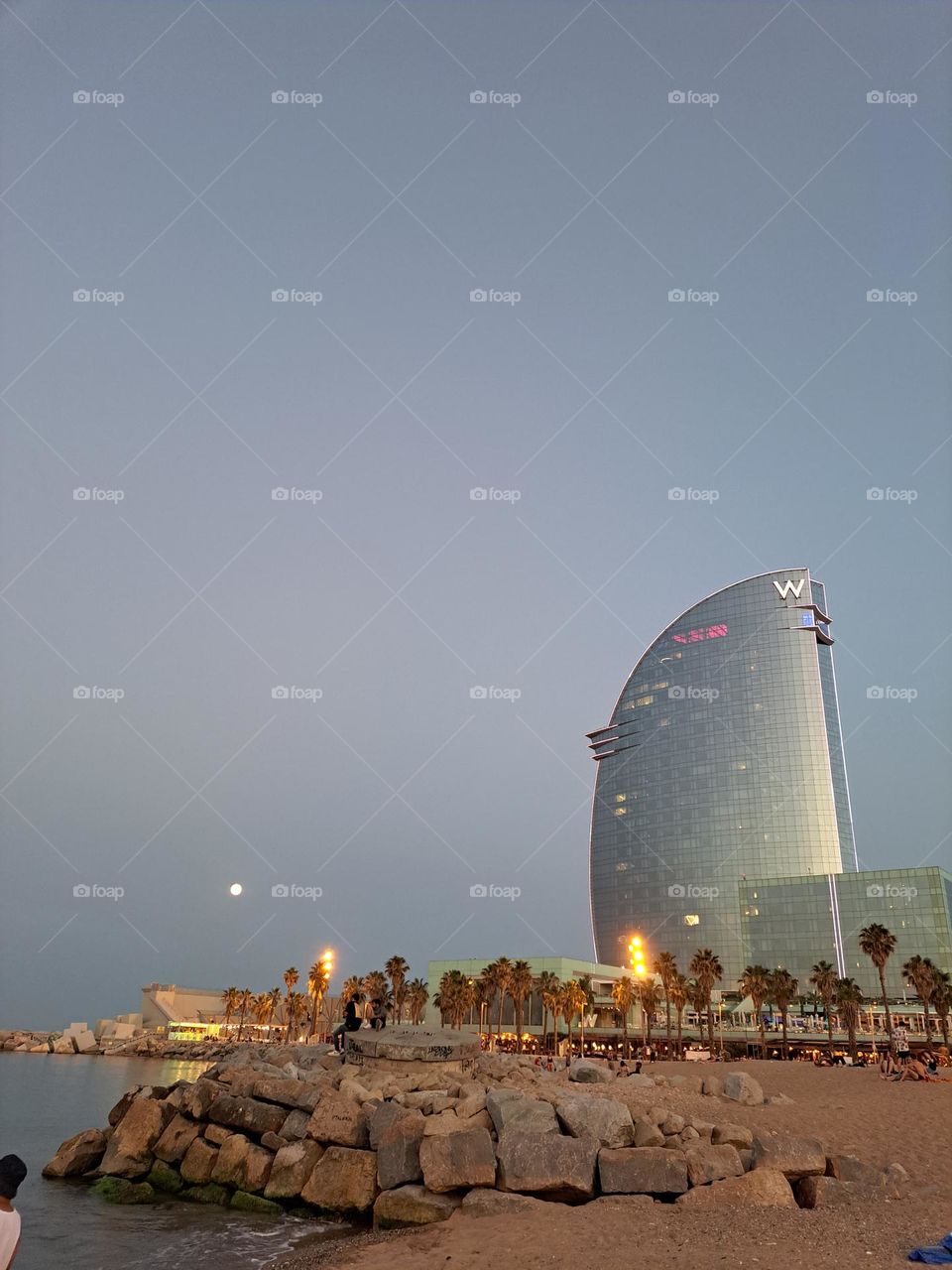 full moon in Barcelona