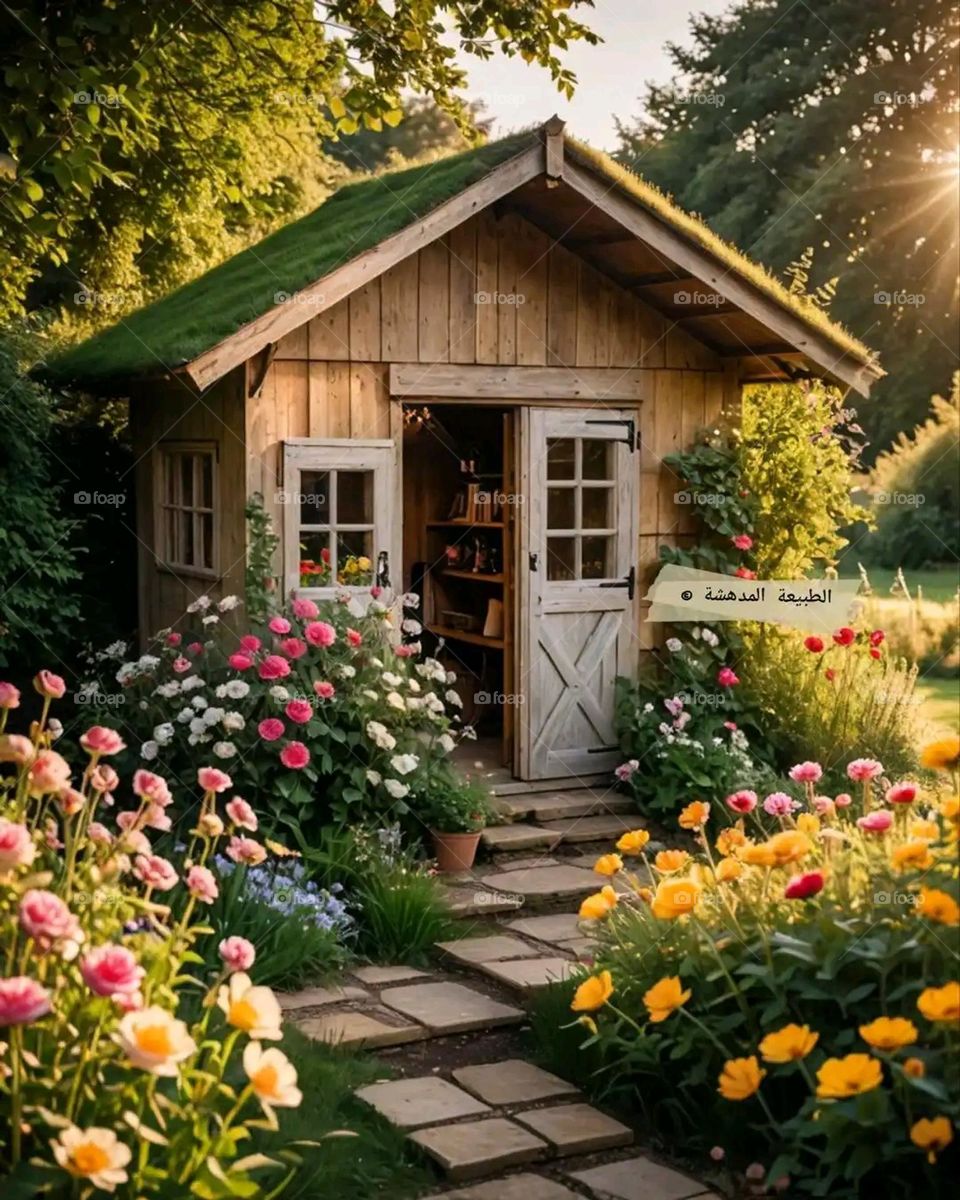 Glory be to God, the magnificent and picturesque view and the natural green trees are a view that is nothing more wonderful than it