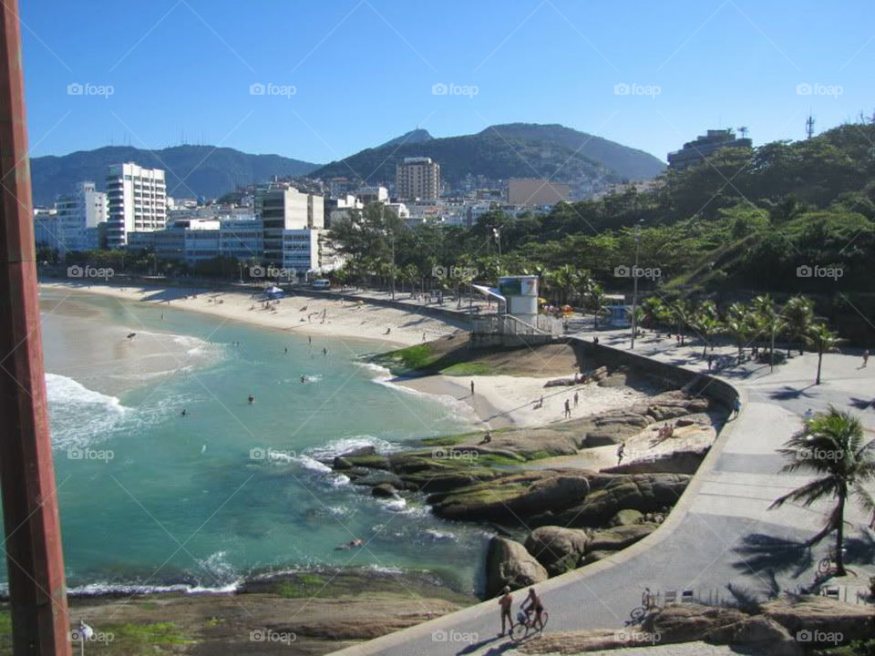 Rio de Janeiro Brazil arpoador sun sand ocean