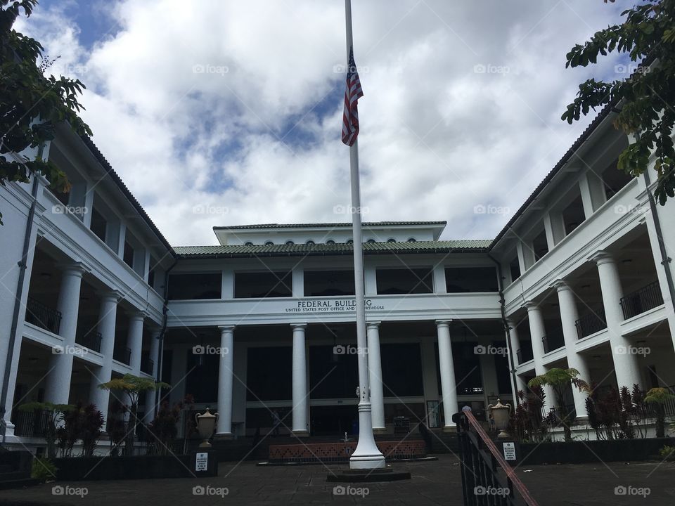 Downtown Hilo post office historic building