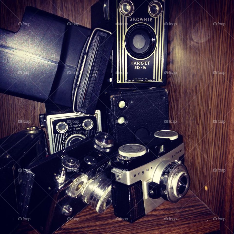 Vintage Camera Collage