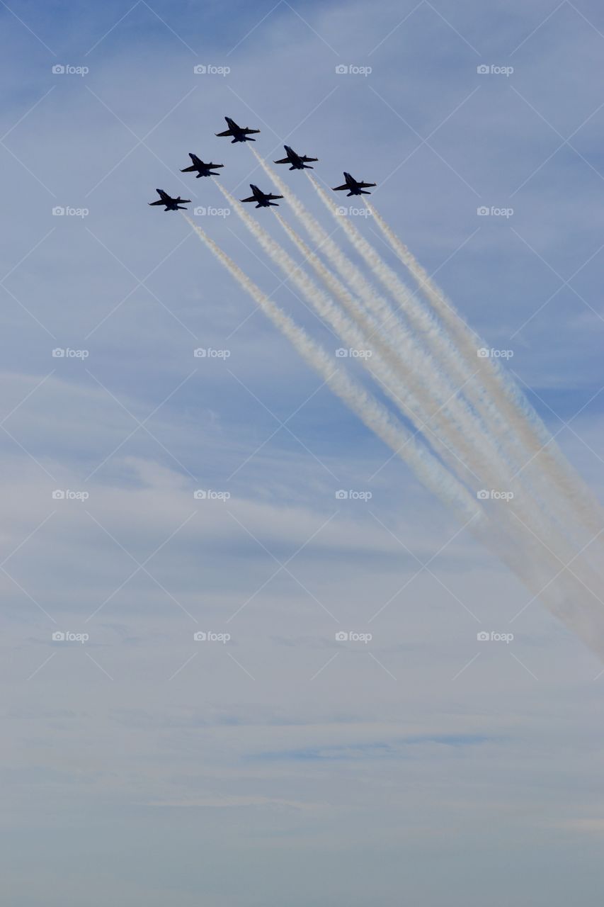 Blue Angels In Flight