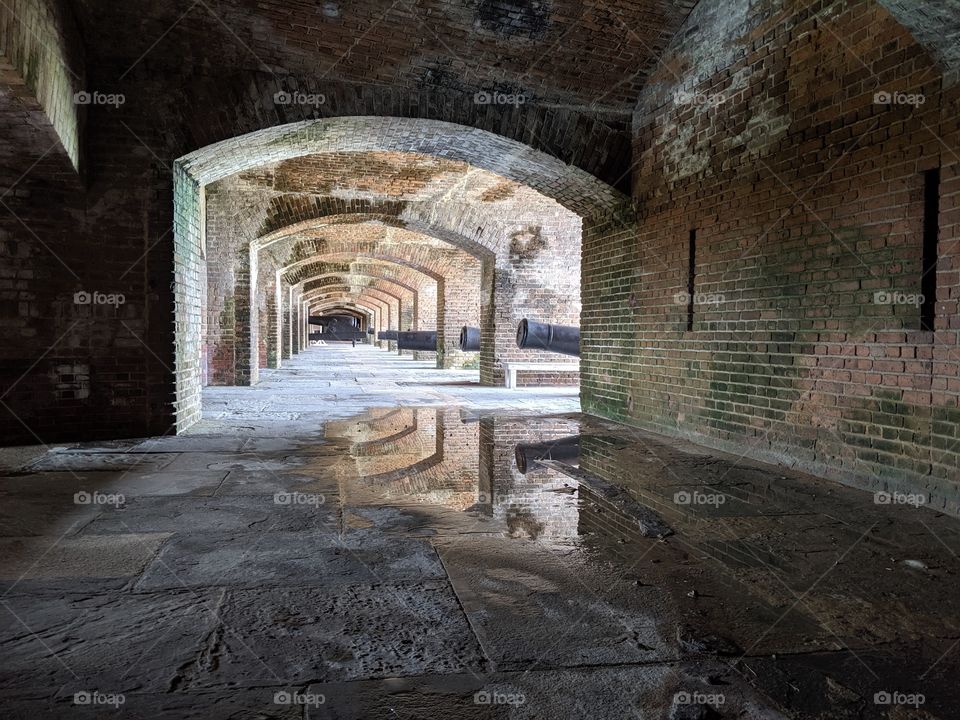 Inside Fort Zachary Taylor in Key West, Florida